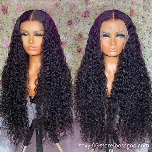 Natural hair wigs for black women curly wigs human hair lace front virgin brazilian full hd lace closure wig with baby hair